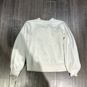 The North Face Girls Camp Fleece Slouchy Crewneck Sweatshirt Size M 10 cream
